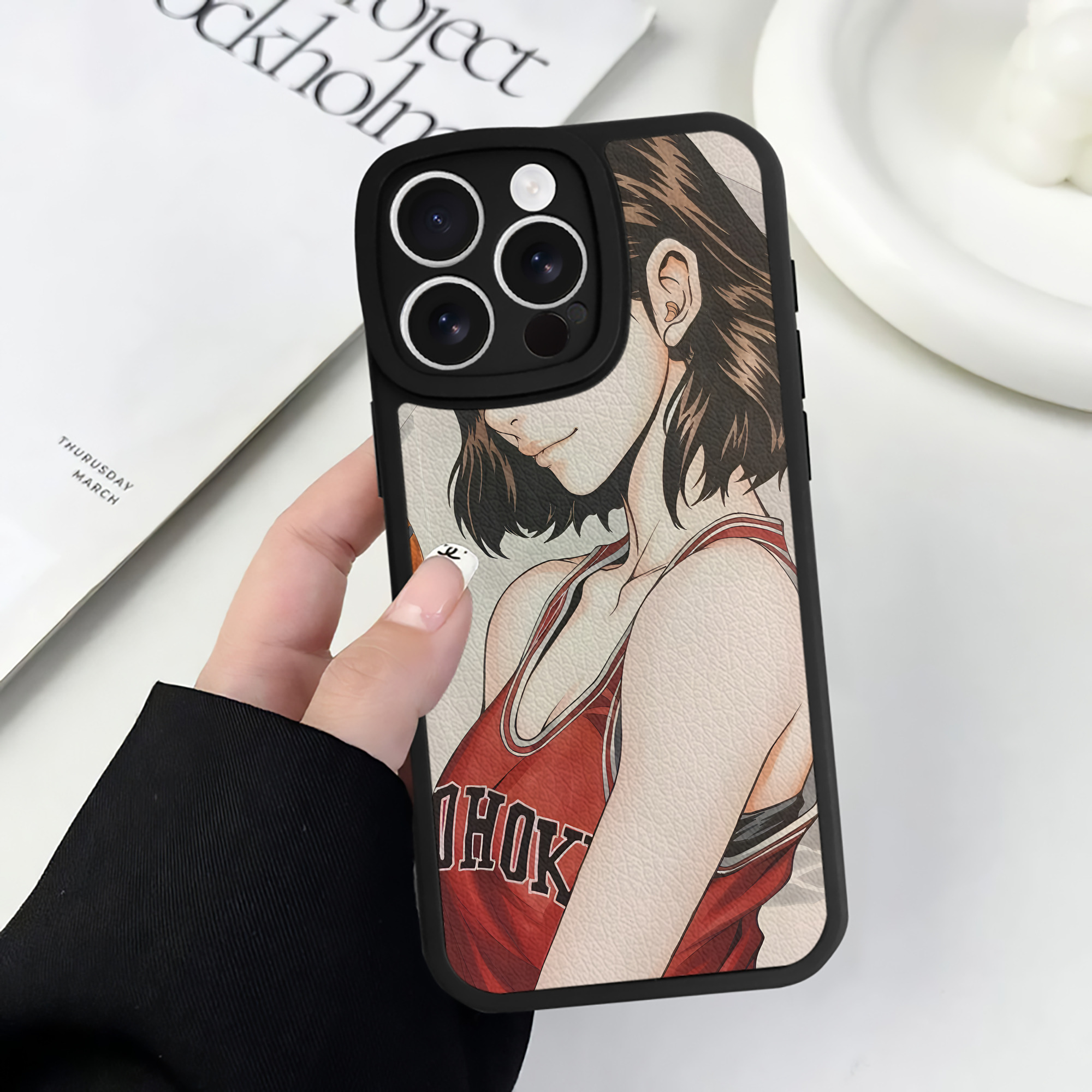 （画像用） SLAM DUNK／スラムダンク 【iPhone 16シリーズ対応】シリコンスマホケース（レザー調） 材質：シリコン